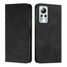 For Infinix Note 11 Diamond Splicing Skin Feel Magnetic Leather Phone Case(Black) - 1