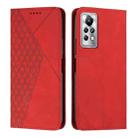 For Infinix Note 11 Pro / 11S Diamond Splicing Skin Feel Magnetic Leather Phone Case(Red) - 1