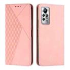 For Infinix Note 11 Pro / 11S Diamond Splicing Skin Feel Magnetic Leather Phone Case(Rose Gold) - 1