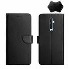 For OPPO Reno2 F Genuine Leather Fingerprint-proof Horizontal Flip Phone Case(Black) - 1