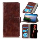For vivo Y75 5G / Y55 5G Retro Crazy Horse Texture Horizontal Flip Leather Phone Case(Brown) - 1