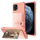 For iPhone 11 Pro Magnetic Wallet Card Bag Leather Case (Rose Gold) - 1