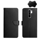 For Xiaomi Redmi Note 8 Pro Genuine Leather Fingerprint-proof Horizontal Flip Phone Case(Black) - 1