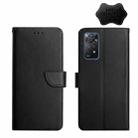 For Xiaomi Redmi Note 11 Pro Global Genuine Leather Fingerprint-proof Horizontal Flip Phone Case(Black) - 1