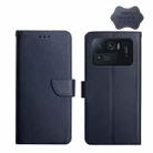 For Xiaomi Mi 11 Ultra Genuine Leather Fingerprint-proof Horizontal Flip Phone Case(Blue) - 1