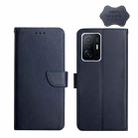 For Xiaomi Mi 11T Genuine Leather Fingerprint-proof Horizontal Flip Phone Case(Blue) - 1