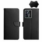 For ZTE Blade V30 Genuine Leather Fingerprint-proof Horizontal Flip Phone Case(Black) - 1