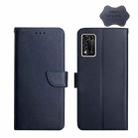 For ZTE Libero 5G II Genuine Leather Fingerprint-proof Horizontal Flip Phone Case(Blue) - 1