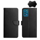 For ZTE Blade V30 Vita Genuine Leather Fingerprint-proof Horizontal Flip Phone Case(Black) - 1