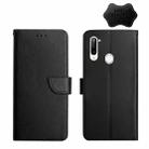 For ZTE Libero 5G Genuine Leather Fingerprint-proof Horizontal Flip Phone Case(Black) - 1