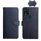 For Motorola Moto G Stylus 5G Genuine Leather Fingerprint-proof Horizontal Flip Phone Case(Blue) - 1