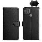 For Motorola Moto G9 Power Genuine Leather Fingerprint-proof Horizontal Flip Phone Case(Black) - 1