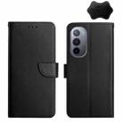 For Motorola Moto Edge X30 Genuine Leather Fingerprint-proof Horizontal Flip Phone Case(Black) - 1