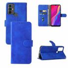 For TCL 30 SE Skin Feel Magnetic Flip Leather Phone Case(Blue) - 1