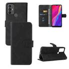 For TCL 30 SE Skin Feel Magnetic Flip Leather Phone Case(Black) - 1