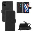 For Wiko Y52 Skin Feel Magnetic Flip Leather Phone Case(Black) - 1