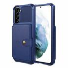 For Samsung Galaxy S21+ 5G Magnetic Wallet Card Bag Leather Phone Case(Navy Blue) - 1