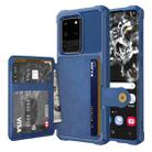 For Samsung Galaxy S20 Magnetic Wallet Card Bag Leather Phone Case(Navy Blue) - 1