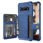 For Samsung Galaxy S10 Magnetic Wallet Card Bag Leather Phone Case(Navy Blue) - 1