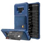 For Samsung Galaxy Note9 Magnetic Wallet Card Bag Leather Phone Case(Navy Blue) - 1