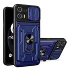 For Motorola Edge 20 Lite Sliding Camshield Card Phone Case(Blue) - 1