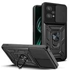 For OPPO Realme 9 Pro+ Sliding Camera Cover Design TPU+PC Phone Case(Black) - 1