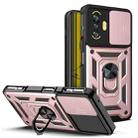 For  Xiaomi Poco F3 GT/Redmi K40 Sliding Camera Cover Design TPU+PC Phone Case(Rose Gold) - 1