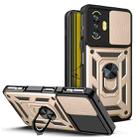 For  Xiaomi Poco F3 GT/Redmi K40 Sliding Camera Cover Design TPU+PC Phone Case(Gold) - 1