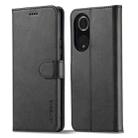 For Honor 50 / nova 9 LC.IMEEKE Calf Texture Leather Phone Case(Black) - 1