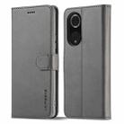 For Honor 50 / nova 9 LC.IMEEKE Calf Texture Leather Phone Case(Grey) - 1