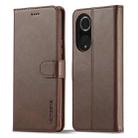 For Honor 50 / nova 9 LC.IMEEKE Calf Texture Leather Phone Case(Coffee) - 1