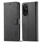 For Honor 50 Pro / nova 9 Pro LC.IMEEKE Calf Texture Leather Phone Case(Black) - 1