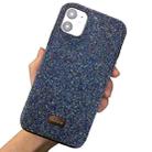 For iPhone 11 Mutural TPU + PC + Diamond Cloth Protective Case(Blue) - 1