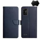 For UMIDIGI BISON Pro Genuine Leather Fingerprint-proof Flip Phone Case(Blue) - 1