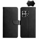 For OnePlus 10 Pro Genuine Leather Fingerprint-proof Horizontal Flip Phone Case(Black) - 1