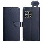 For OnePlus 10 Pro Genuine Leather Fingerprint-proof Horizontal Flip Phone Case(Blue) - 1