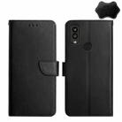 For Kyocera Android One S9 Genuine Leather Fingerprint-proof Flip Phone Case(Black) - 1