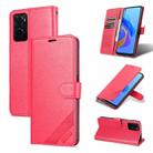 For OPPO K10 4G / Realme 9i AZNS Sheepskin Texture Flip Leather Phone Case(Red) - 1