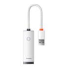 Baseus Lite Series Ethernet Adapter USB-A to RJ45 LAN Port 1000Mbps(White) - 1