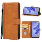 Leather Phone Case For ZTE Blade V40 Pro(Brown) - 1