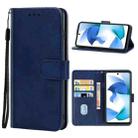 Leather Phone Case For BLU F91(Blue) - 1