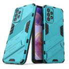 For Samsung Galaxy A23 Punk Armor 2 in 1 PC + TPU Shockproof Phone Case with Invisible Holder(Blue) - 1