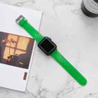 Jelly Transparent Watch Band For Apple Watch Series 8&7 41mm / SE 2&6&SE&5&4 40mm / 3&2&1 38mm(Grass Green) - 1
