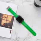 Jelly Transparent Watch Band For Apple Watch Ultra 49mm / Series 8&7 45mm / SE 2&6&SE&5&4 44mm / 3&2&1 42mm(Grass Green) - 1