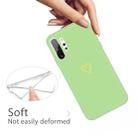 For Galaxy Note10+ Golden Love Heart Pattern Frosted TPU Protective Case(Green) - 4