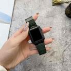Carbon Fiber Texture Watch Band For Apple Watch Series 8&7 41mm / SE 2&6&SE&5&4 40mm / 3&2&1 38mm(Dark Green) - 1