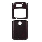 For Motorola Razr 5G Genuine Leather Double Color Crazy Horse Phone Case(Coffee) - 1