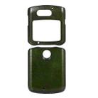 For Motorola Razr 5G Genuine Leather Double Color Crazy Horse Phone Case(Green) - 1