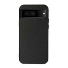 For Google Pixel 7 Accurate Hole Carbon Fiber Texture PU Phone Case(Black) - 1