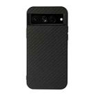 For Google Pixel 7 Pro Accurate Hole Carbon Fiber Texture PU Phone Case(Black) - 1